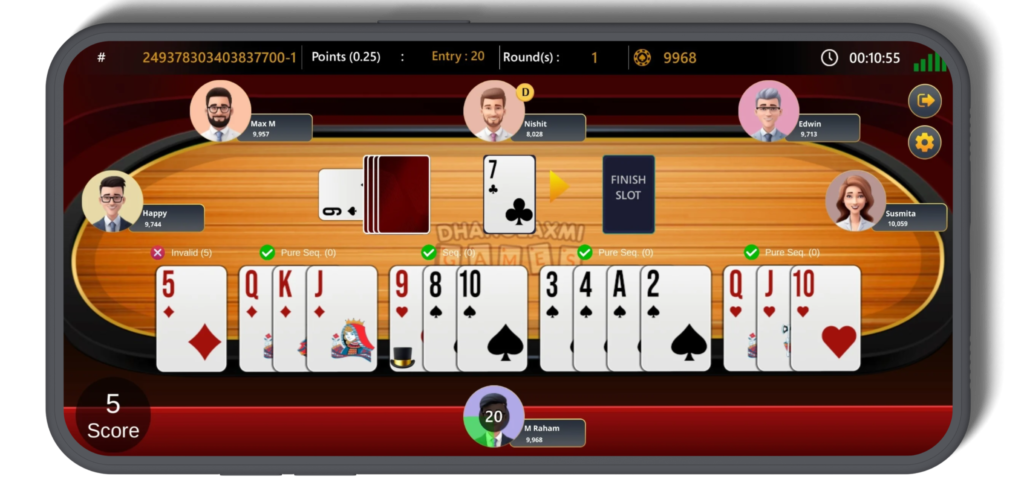 online rummy game, mobile rummy game